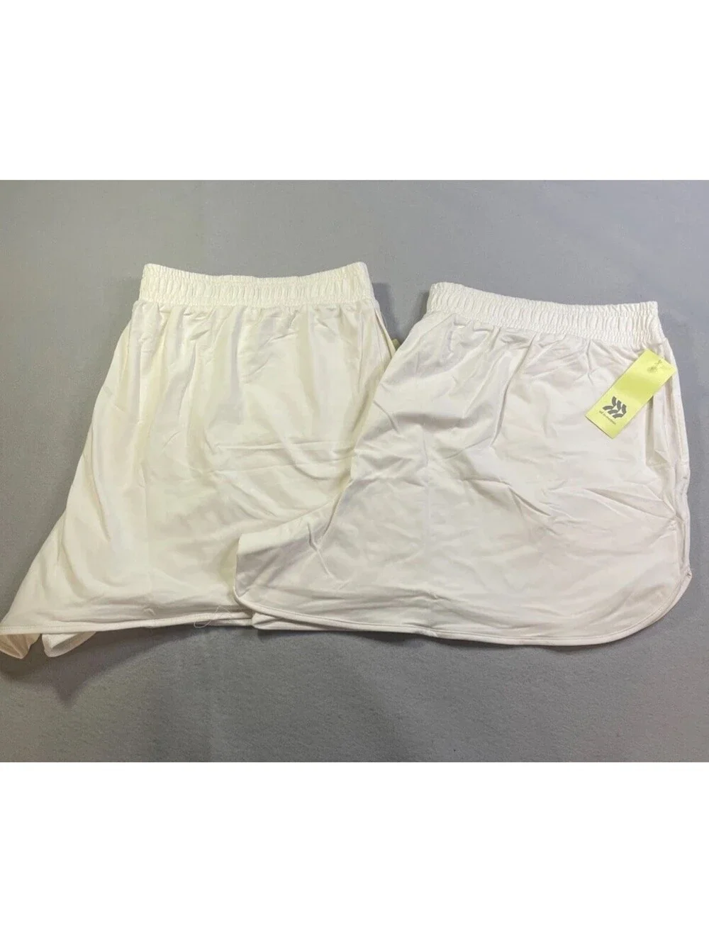 2 Pair!! - All In Motion Women’s Cream Athletic Shorts - Size 1X - 2 Pack!!